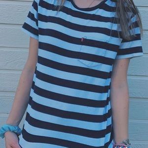 Levis striped T-shirt with pocket